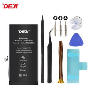 <span class=keywords><strong>DEJI</strong></span> vente en gros 2227mAh batterie de remplacement au lithium de téléphone portable pour iphone 12 mini TI IC - Product Image 2