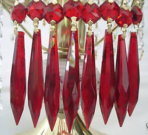 Espumante cristal pendálogos bobeches para peças sobresselentes do candelabro - Product Image 2