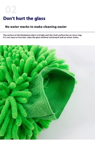 Xe là xe valeting flanela microfibra produtos de LAVAR carro LUVA de microfibra - Product Image 4