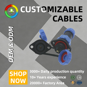 Conector Eléctrico Circular <span class=keywords><strong>de</strong></span> Aviación Serie OL13 <span class=keywords><strong>de</strong></span> 2-9 Pines, IP68, <span class=keywords><strong>Contactos</strong></span> <span class=keywords><strong>de</strong></span> Latón Chapados en Oro, Adaptador Macho/Hembra - Product Image 1