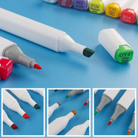 Stylo de marqueur d'alcool professionnel de la meilleure qualité de Offre Spéciale 80 couleurs avec la pointe de Dul et le colorant permanent