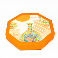Boîte cadeau rigide personnalisée haut de gamme pour biscuits, bonbons, pâtisseries, gâteaux de lune, emballage alimentaire, boîte à dessert