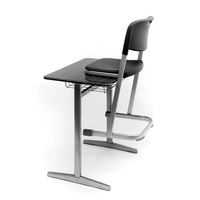 Meubles d'étudiant modernes et abordables - Ensemble bureau et chaise d'école en bois à hauteur réglable