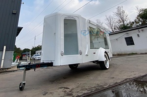 Latest Design Tow Funeral Hearse Electric Coffin Buggy Motorcycle Funeral Cart Funeral Service Wagon - Product Image 4