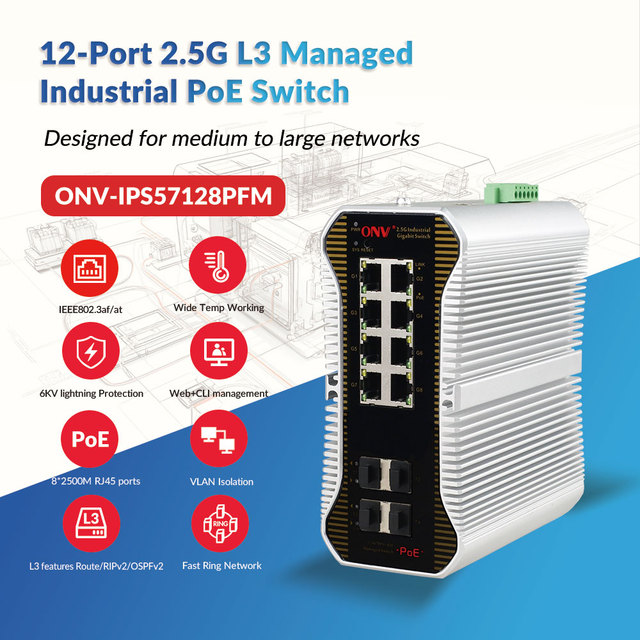 High-Density 2.5G PoE++ Switch with 10G Uplinks and L3 Routing