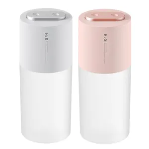 Mini umidificatori idratanti a nebbia doppia Spray da 400ml diffusore di umidificatore d'aria a luce notturna a LED portatile USB