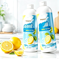 Liquide vaisselle OEM personnalisé à action rapide, parfum citron, 1L, nettoyant cuisine, usage domestique et hôtelier, vente en gros