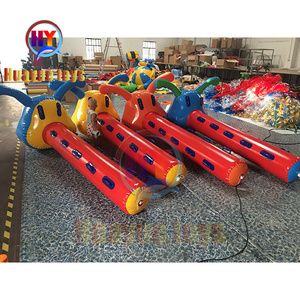 Jeux d'eau de <span class=keywords><strong>chenille</strong></span> gonflable en plein air jeux de construction d'équipe de course gonflables course de bateaux dragons gonflables en vente - Product Image 2