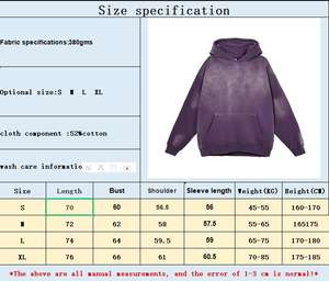 Sudadera con Capucha Vintage de Invierno de Alta Calidad, 380 g/m², Corte Regular, Estilo Casual, Degradado Lavado, Forro Polar Grueso, Estampado Básico para Hombre - Product Image 5