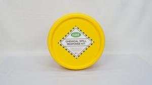 Kit de déversement de produits chimiques SABERChemical durable de 30 litres avec seau pour le nettoyage chimique en cas d'incidents de moyenne gravité et la protection des travailleurs - Product Image 3