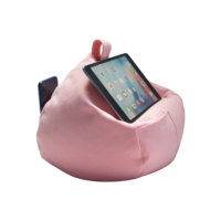 Coussin d'oreiller tablette support d'oreiller pour lire support de tablette souple gris confortable visualisation coudée pour IPad, tablettes, Kindle,