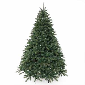 Sapin de Noël artificiel pré-éclairé à LED, montage facile, pour la maison et le bureau, en PE durable avec support - Product Image 1