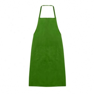 2020 vendita calda Keuken Schort Nieuwe pianura Unisex Koken Catering Werk Schort Tabard incontrato doppia Dubbele tasca Halterneck aventale - Product Image 6