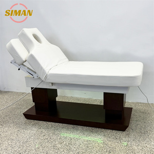 Table de beauté Siman à <span class=keywords><strong>4</strong></span> moteurs, commande électrique, base en bois, cuir PU de haute qualité, repose-<span class=keywords><strong>mains</strong></span> réglable, table pour extensions de cils pour <span class=keywords><strong>salon</strong></span> - Product Image 6