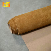 Cuir synthétique PU effet daim de chèvre, motif grain de peau de mouton, simili cuir Yangbuck pour empeignes de chaussures/sacs - Vente en gros