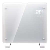 Chauffage à convection à panneau de verre avec thermostat réglable, protection contre la surchauffe et la basse température, contrôlé par application