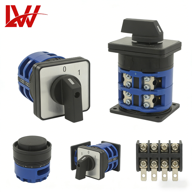 Rotary Cam Changeover Switch AC50Hz 440V DC240V 10A 20A 32A 63A 125A Circuit Control and Power Conversion Application 1-4P