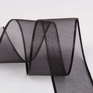 Cinta de Chifón Coreana de Nuevo Estilo, Brillante y Cepillada, para Accesorios de Pelo Hechos a Mano, Embalaje de Ropa y Ramos, 6mm*100 yardas - Product Image 3