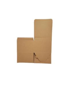 Caja de Papel Kraft Personalizada para Envasado de Alimentos y Regalos con Relieve y Laminado Mate Tipo Carpeta - Product Image 2