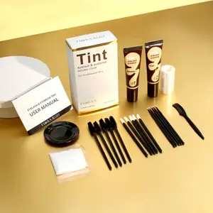 Kit profesional de cejas para tinte de cejas, tinta profesional para cejas, mini película transparente