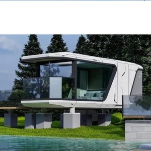 Prefab บ้านสำเร็จรูปขนาดเล็กจิ๋วขนาดเล็กที่ทนทานแบบแยกส่วนพร้อมห้องน้ำห้องครัวกลางแจ้งโรงแรมพื้นที่อยู่อาศัยแคปซูลเฮ้าส์ - Product Image 6