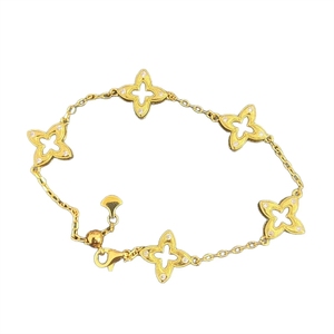 Bracelet trèfle à quatre feuilles vintage français tendance - Design élégant et minimaliste pour femmes - Product Image 4