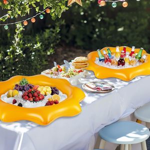 Bar de service gonflable en plastique 37'' <span class=keywords><strong>avec</strong></span> glacière pour boissons, flotteur de <span class=keywords><strong>piscine</strong></span> portable de 5L pour <span class=keywords><strong>camping</strong></span> <span class=keywords><strong>et</strong></span> fêtes - Product Image 6