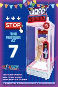 Machine à griffes <span class=keywords><strong>LUCKY7</strong></span> de Leon Amusement Equipment, jeux à monnayeur, garantie 1 an, 110/220V, lumières clignotantes - Product Image 5