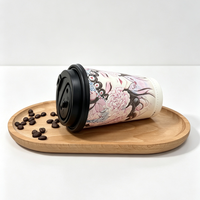Gobelets en papier jetables écologiques à double paroi, imperméables, biodégradables, compostables, de qualité alimentaire, avec logo personnalisé, APP 3D Foaming