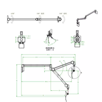 Bras de moniteur LCD médical pour hôpital PM-501