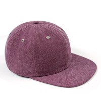 Casquette de baseball 5 panneaux en coton délavé de haute qualité, à visière plate, fermeture strapback, pour adultes, camping en plein air, œillets métalliques, style européen