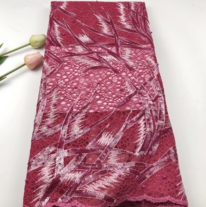 Hot Sales Lace <strong>Fabrics</strong> Double <strong>Net</strong> Wedding African Beads With Sequins <strong>Fabric</strong> French Lace - Product Image 6