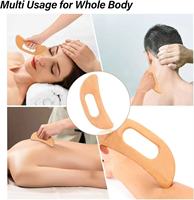 Planche de massage Gua Sha en bois de hêtre avec fonction musicale pour les yeux et le corps, outil de thérapie anti-cellulite et de remodelage corporel