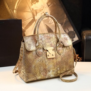 Cao Cấp Bạch Kim Của Phụ Nữ Công Suất Lớn PU Da Túi Xách Hiện Đại Mô Hình Con Trăn Không Thấm Nước Tất Cả Phù Hợp Cho Trung niên Thời Trang - Product Image 3