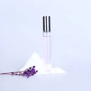 10ml empty mini portable screw cap travelling refillable clear glass spray perfume bottle