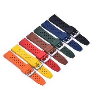 JUELONG FKM Rubber Watch Strap Honeycomb Sports Watch Strap With Quick Release Rubber Waterproof Watch Strap