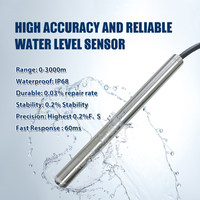 HCCK 16-21.5mm sonde 4-20mA acier inoxydable hydrostatique piézomètre Submersible capteur de niveau d'eau transmetteur pour puits profond
