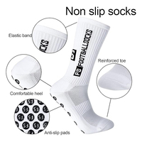 Chaussettes de football antidérapantes Chaussettes de football de sport personnalisées avec logo Chaussettes tricotées respirantes pour le football