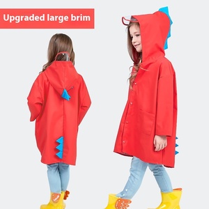 Lindo pequeño impermeable dinosaurio impermeable para niños para la escuela primaria jardín de infantes para Poncho comercio exterior al por mayor para <span class=keywords><strong>Amazon</strong></span> - Product Image 6