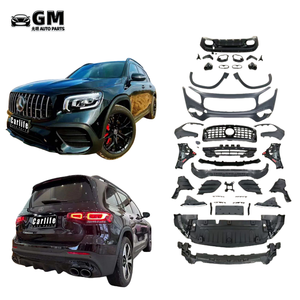 Pare-chocs avant de style AMG pour <span class=keywords><strong>Mercedes</strong></span>-Benz GLB35, kit carrosserie en plastique rouge, remplacement à visser, garantie 1 an, neuf <span class=keywords><strong>2020</strong></span>- universel - Product Image 2