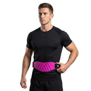 Premium Quality Straight Neoprene Unisex Gym <b>Belts</b> for Heavy Exercise Weightlifting with Non-Slip Back Support - Product Image 1