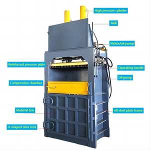 عبوات الخردة ، ضاغطة ألياف جوز الهند ، هيدروليكية عمودية - Product Image 3