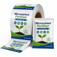 Film d'emballage pour engrais calcium-magnésium, rouleau personnalisé imprimé, sac en matériau laminé flexible pour sachets de nutrition végétale de 25g