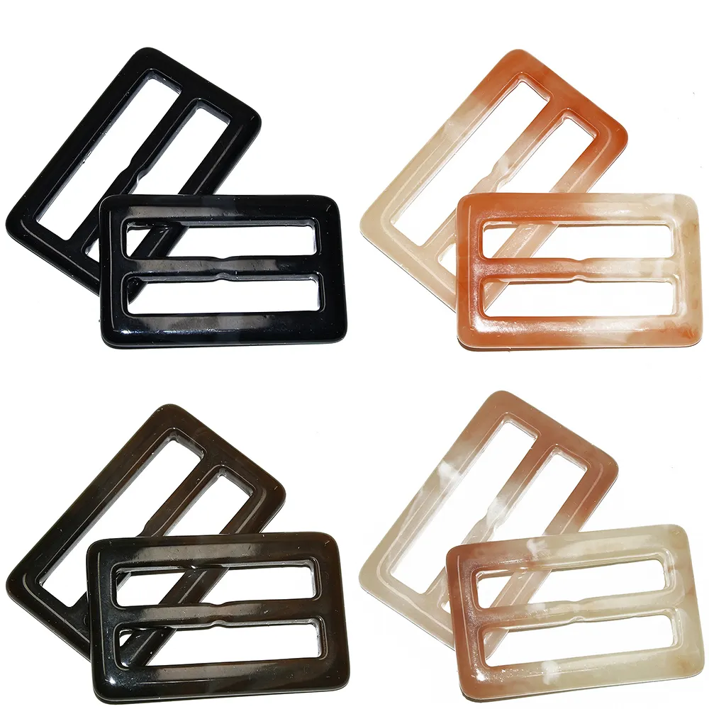 wholesale Decoration Elegant Coat Waist acrylic lucite Belt Buckle Colorful Design Resin Buckles For Garment with Gold metal