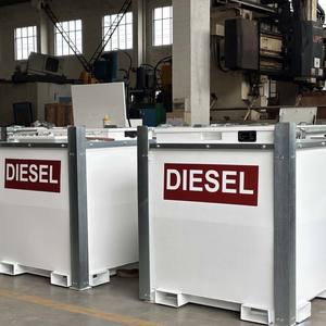 Tanque de Almacenamiento de Combustible de Acero al Carbono Industrial de 1000L, Doble Pared, para Diésel/Gasolina, con Bomba Eléctrica, Estación de Combustible Portátil Móvil - Product Image 2