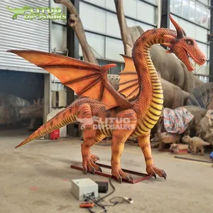 Animatronic grande dia das bruxas modelo 3d do dragão