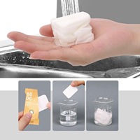 Mini Compressed Towels Disposable Cotton Soft, for Travel Home Outdoor Activities Individually Packaged Face Towels