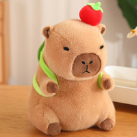 Nouveau produit chaud Capybara avec couvre-chef doux poupée eau cochon d'inde en peluche câlin Capybara en peluche jouet pour les cadeaux de vacances
