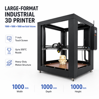 Printer 3D FDM Profesional 1000x1000x1000mm dengan Layar Sentuh 7-Inci dan Fitur Mati Otomatis untuk Penggunaan Komersial