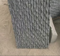 Granite noir moderne de qualité supérieure, surface martelée, pour revêtement mural, pavage au sol, design élégant pour salle de bain, design graphique
